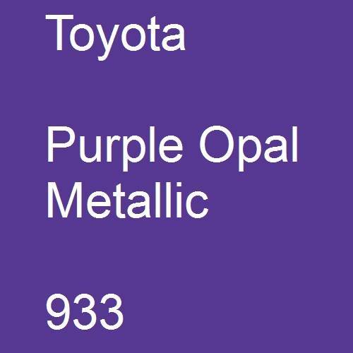 Toyota, Purple Opal Metallic, 933.